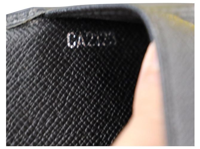 Organizer Louis Vuitton Checkbook Wallet in Black Epi Leather - view 7