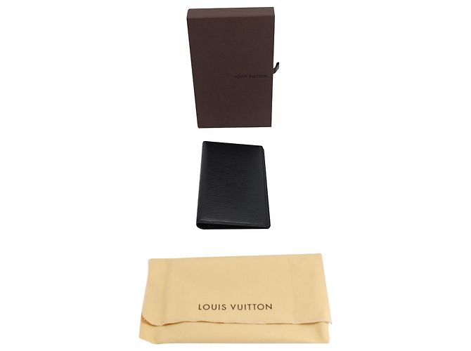 Organizer Louis Vuitton Checkbook Wallet in Black Epi Leather - view 8
