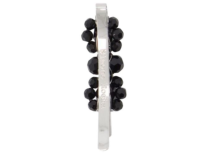 Mini Fermaglio Fiore - Simone Rocha - Cristallo - Nero - vista 2