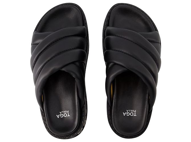 AJ1281 Sandali - Toga Pulla - Pelle - Nero - vista 4