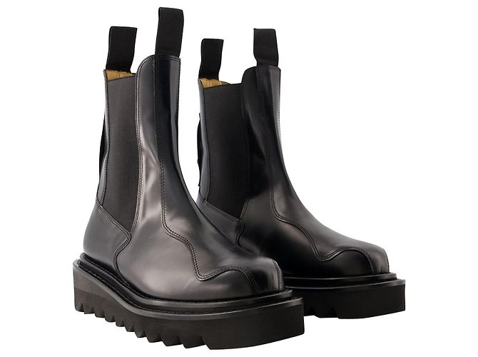 AJ1146 Botas - Toga Pulla - Cuero - Negro - vista 2