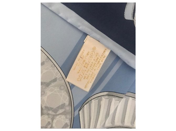 Foulard Cartier in seta blu navy - vista 5
