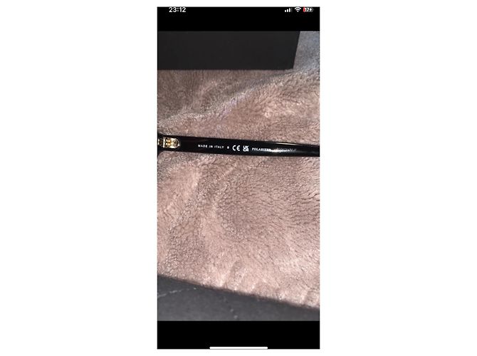 Occhiali da sole Chanel neri e oro Nero - vista 4