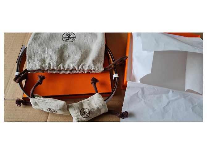 Cinturón Hermès Kelly cuero blanco - vista 4