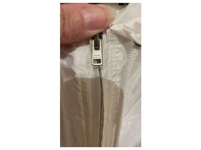 Isabel Marant Lucette mono corto blanco de seda - vista 2