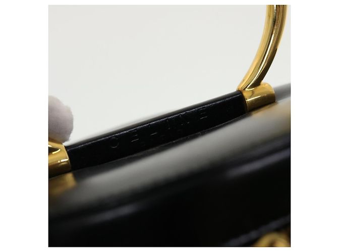 Céline Pochette cosmetica CELINE Vanity in pelle nera e oro Auth 43930 Nero D'oro - vista 17