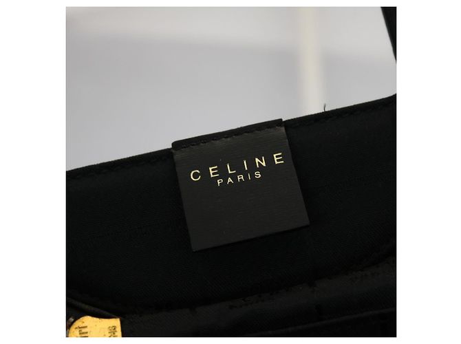 Céline Pochette cosmetica CELINE Vanity in pelle nera e oro Auth 43930 Nero D'oro - vista 19