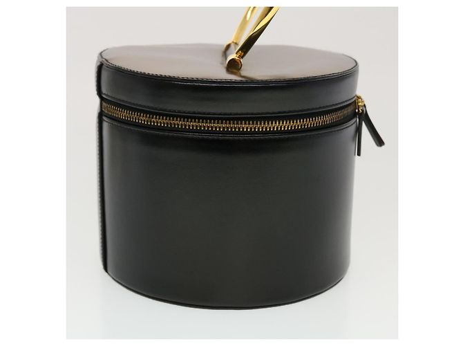 Céline Pochette cosmetica CELINE Vanity in pelle nera e oro Auth 43930 Nero D'oro - vista 4