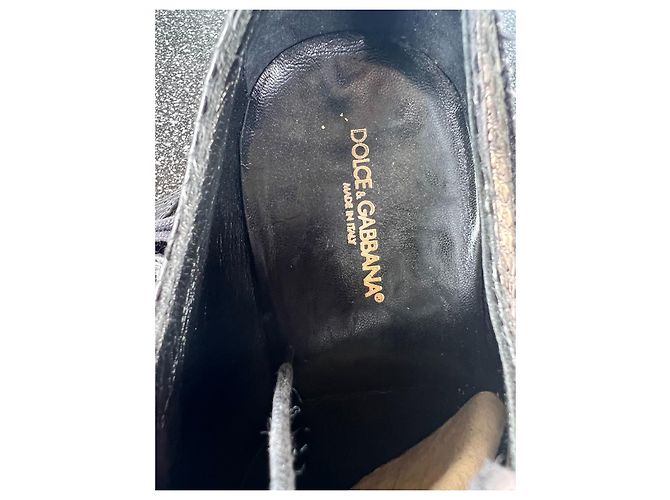 Scarpe Oxford Dolce & Gabbana in pelle e pitone nero - vista 8
