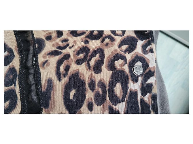 Guess Los Angeles Strickjacke mit Tüll und Pailletten Mehrfarben - Ansicht 4