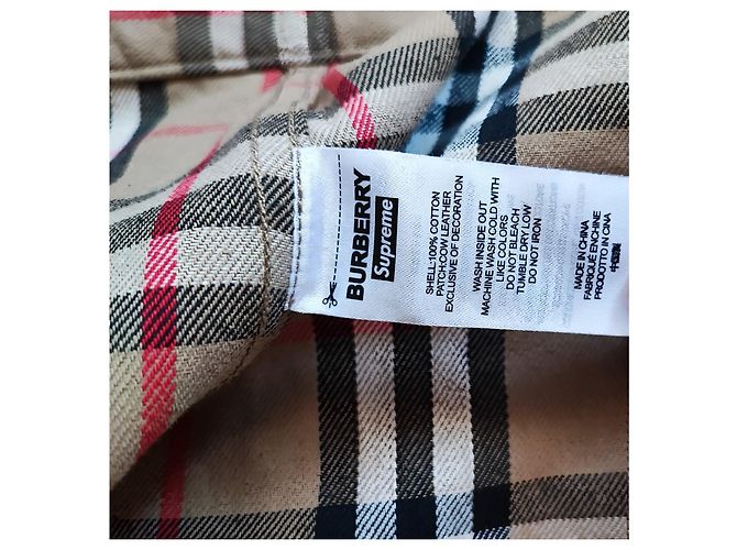 Autre Marque Supreme Jacke aus Baumwolle Beige Größe S - Ansicht 10