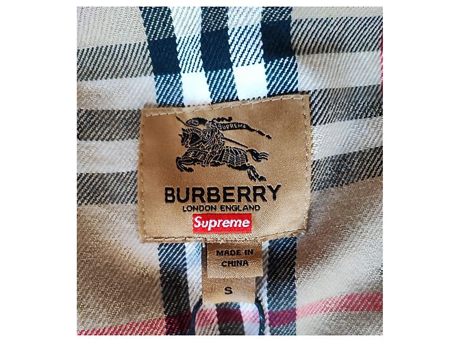 Autre Marque Supreme Jacke aus Baumwolle Beige Größe S - Ansicht 12