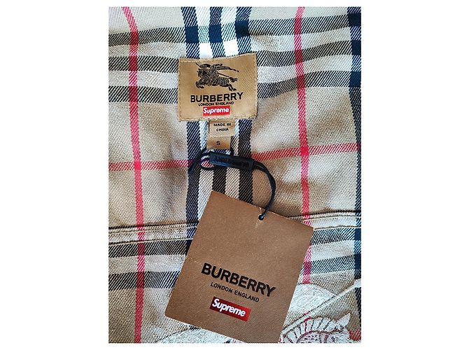 Autre Marque Supreme Jacke aus Baumwolle Beige Größe S - Ansicht 13