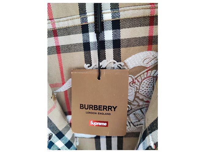 Autre Marque Supreme Jacke aus Baumwolle Beige Größe S - Ansicht 17