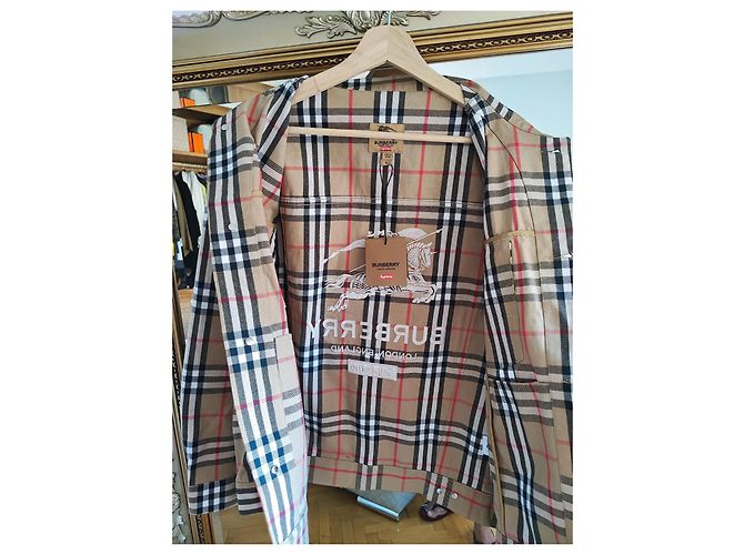 Autre Marque Supreme Jacke aus Baumwolle Beige Größe S - Ansicht 19