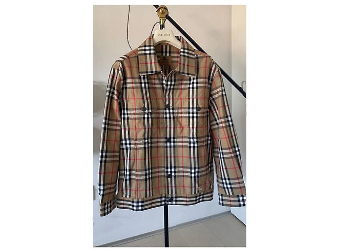 Autre Marque Supreme Jacke aus Baumwolle Beige Größe S - Ansicht 8