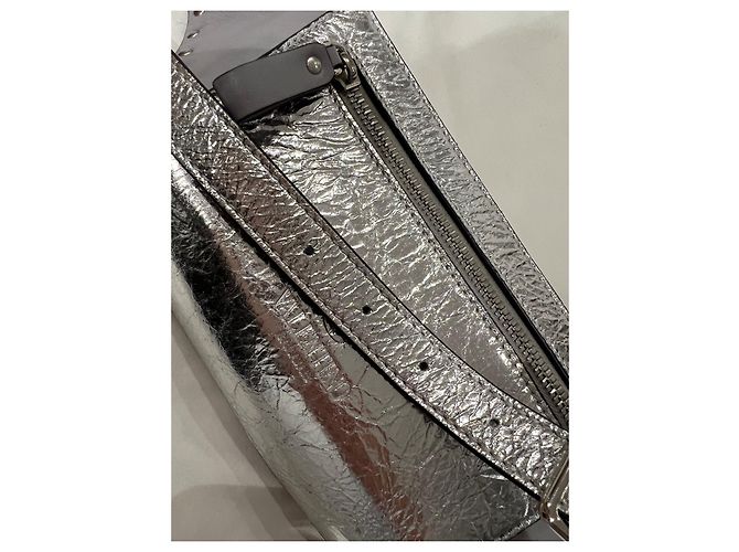 Valentino Garavani Banana Rockstud Spike Argento - vista 4