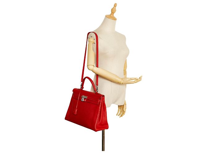 Hermès Rosso Togo Kelly 35 - vista 10