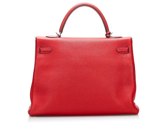 Hermès Rosso Togo Kelly 35 - vista 3