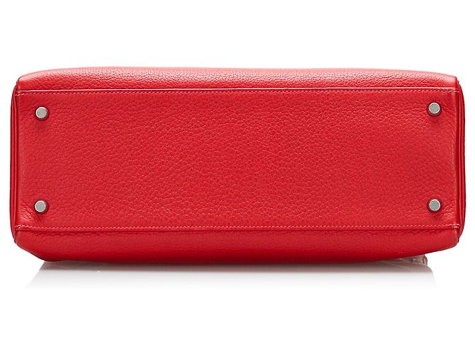 Hermès Rosso Togo Kelly 35 - vista 4