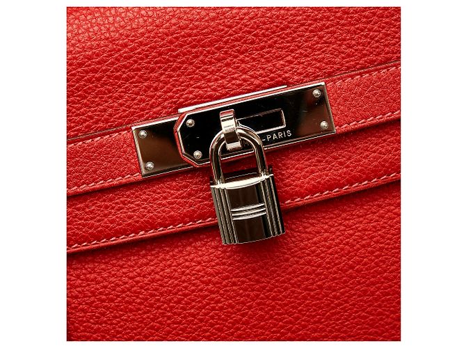 Hermès Rosso Togo Kelly 35 - vista 9