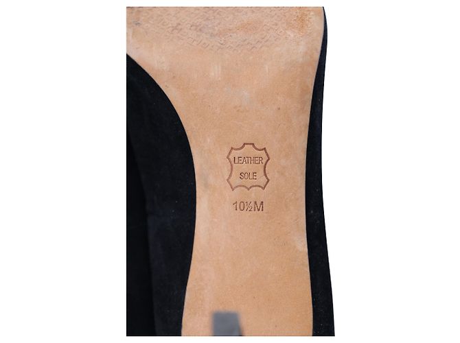 Décolleté Tory Burch Delphine impreziositi in camoscio nero - vista 6