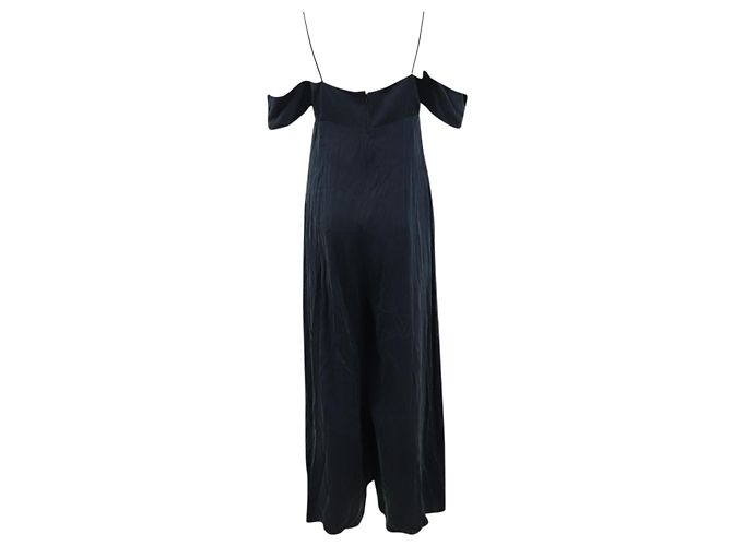 Zimmermann Off-Shoulder Jumpsuit in Navy Blue Silk - view 5