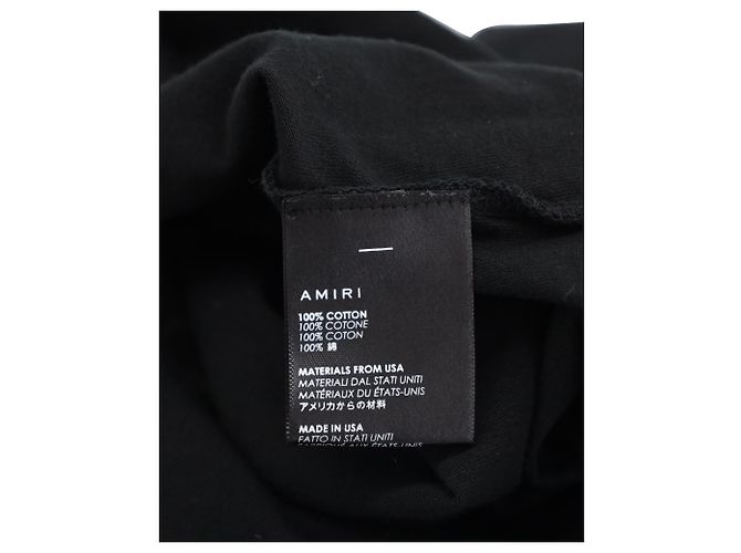 T-shirt Amiri Beverly Hills in cotone nero - vista 4