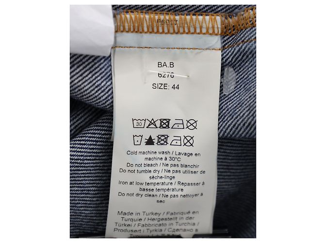 Chaqueta vaquera con cuello de volantes Ganni en algodón azul - vista 6