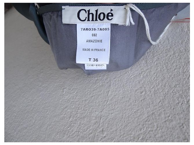 Vestido Chloé de seda verde - vista 10