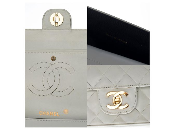 Mademoiselle Sac Chanel Timeless/Classico in Pelle Bianca - 1212511990 Bianco - vista 5