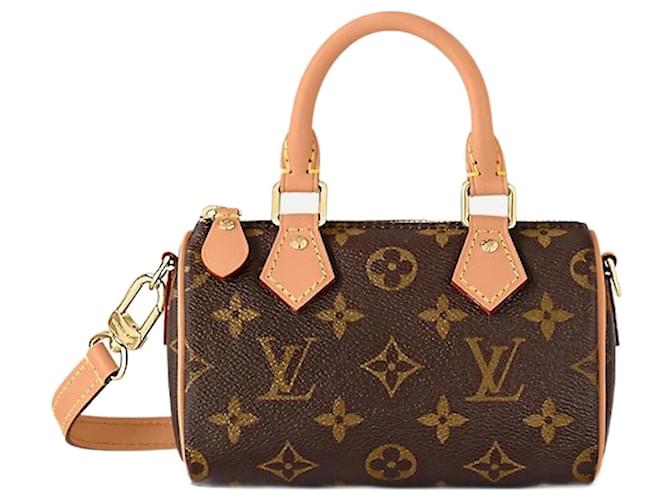 Louis Vuitton Speedy Nano Bandoliera Monogram Canvas Marrone - vista 2