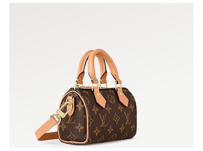 Louis Vuitton Speedy Nano Bandoliera Monogram Canvas Marrone - vista 3