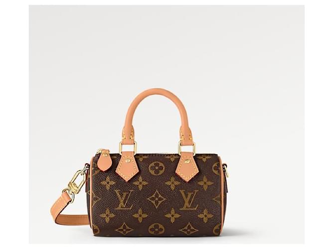 Louis Vuitton Speedy Nano Bandoliera Monogram Canvas Marrone - vista 5