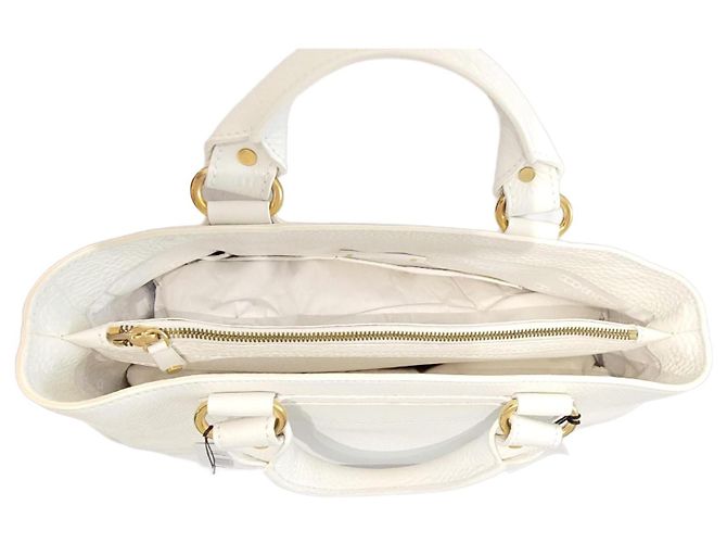 Borsa a mano Céline Boogie in pelle bianca Bianco - vista 2