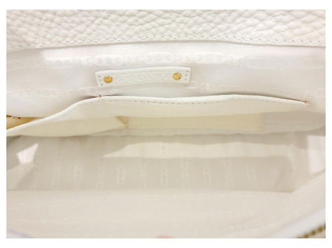 Borsa a mano Céline Boogie in pelle bianca Bianco - vista 6