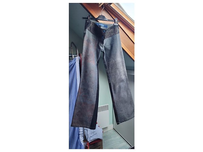 Autre Marque Pantalones OHDD Marco Fantini de algodón con lentejuelas Multicolor - vista 11