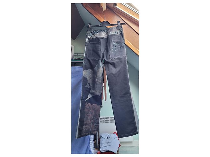 Autre Marque Pantalones OHDD Marco Fantini de algodón con lentejuelas Multicolor - vista 9