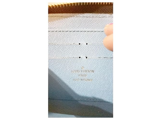 Zippy Cartera de pingüinos de edición limitada de Louis Vuitton Castaño Rosa Blanco Azul - vista 2