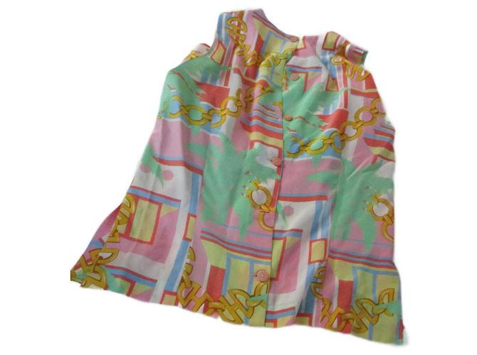 Top de seda Céline Talla 38 Multicolor - vista 2