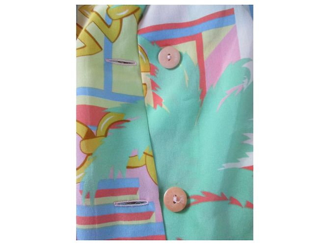 Top de seda Céline Talla 38 Multicolor - vista 4