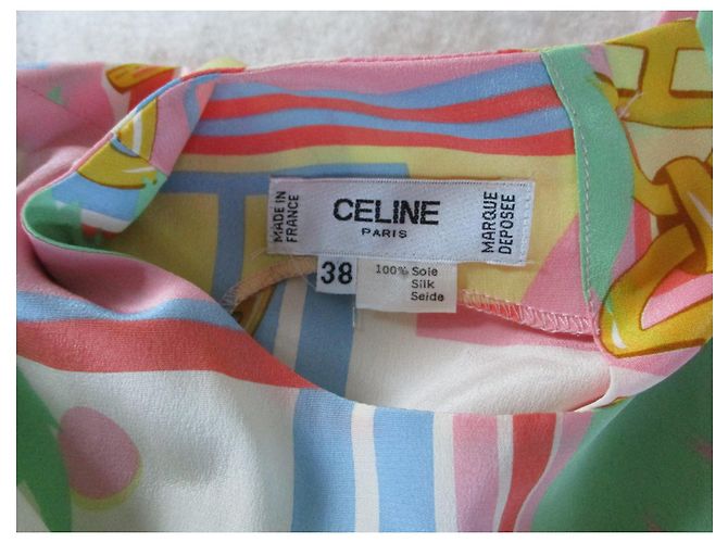 Top de seda Céline Talla 38 Multicolor - vista 5
