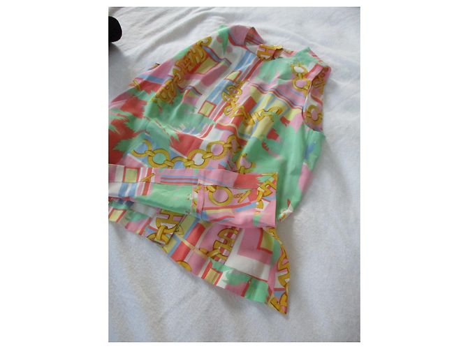 Top de seda Céline Talla 38 Multicolor - vista 7