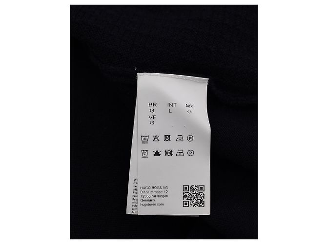 Hugo Boss Regular Fit Zip Cardigan in Navy Blue Cotton - Ansicht 5