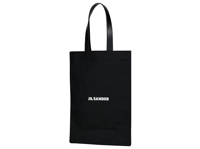 Bolso Tote Book - Jil Sander - Algodón - Negro - vista 2