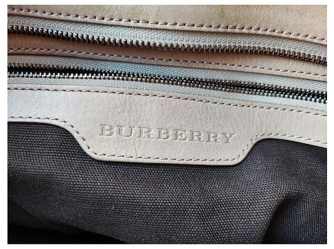 Brook Burberry mittelgroße Einkaufstasche, SKU mit geräuchertem Karomuster 45136 Beige - Ansicht 9