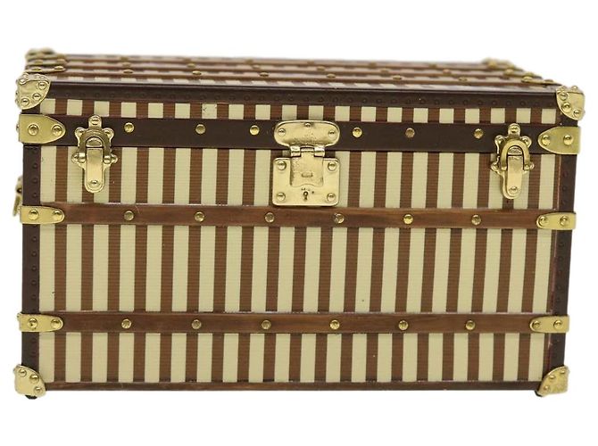 Fermacarte per baule LOUIS VUITTON Solo VIP Beige Marrone Oro LV Auth am4508 D'oro - vista 13