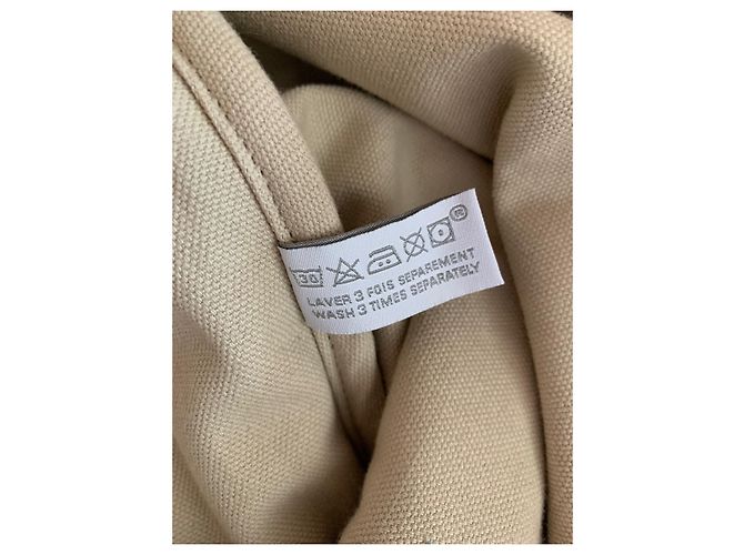 Chanel Strandtasche mit zwei Handtüchern Beige - Ansicht 6