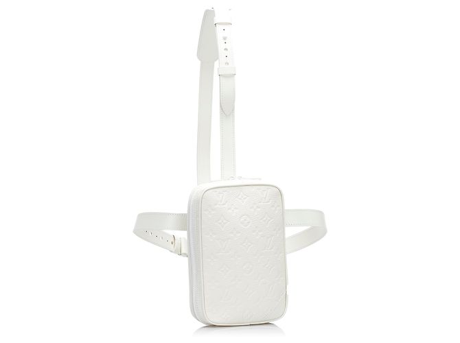 Louis Vuitton Monogramma Bianco Taurillon Utility Side - vista 2