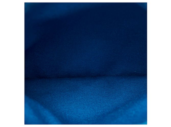 Hermès Hermes Blue Toile H Cannes GM Bianco - vista 5